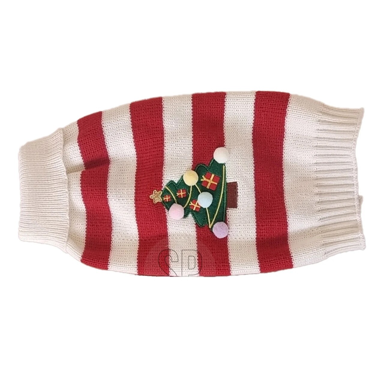 Pulover de Craciun pentru catei si pisici Xmas v1, Excellent Houseware, 30x35 cm, alb/rosu - imagine 3